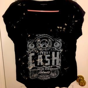 Bleached Johnny Cash Tee